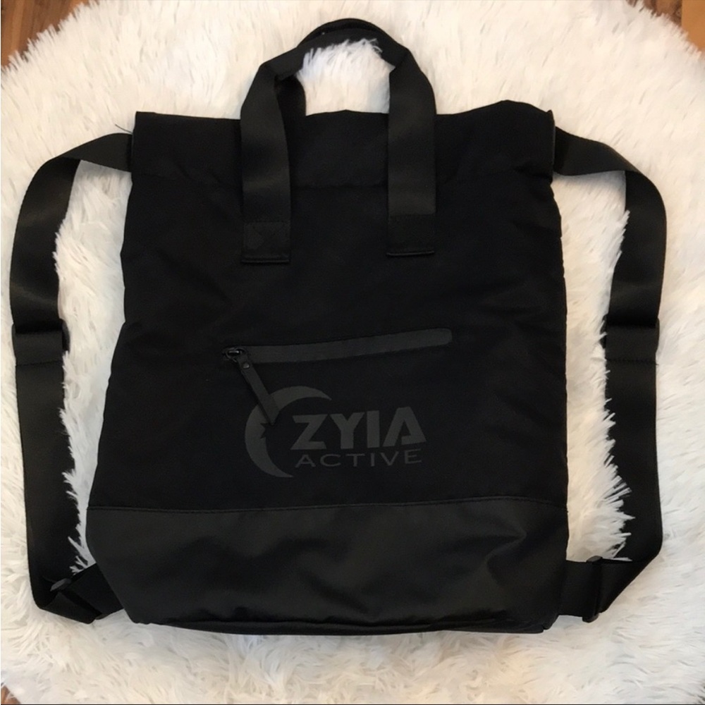 ZYIA Vooray Black Backpack Handle Bag NEW